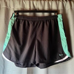 Nike Women's Athletic Shorts in Black and Teal